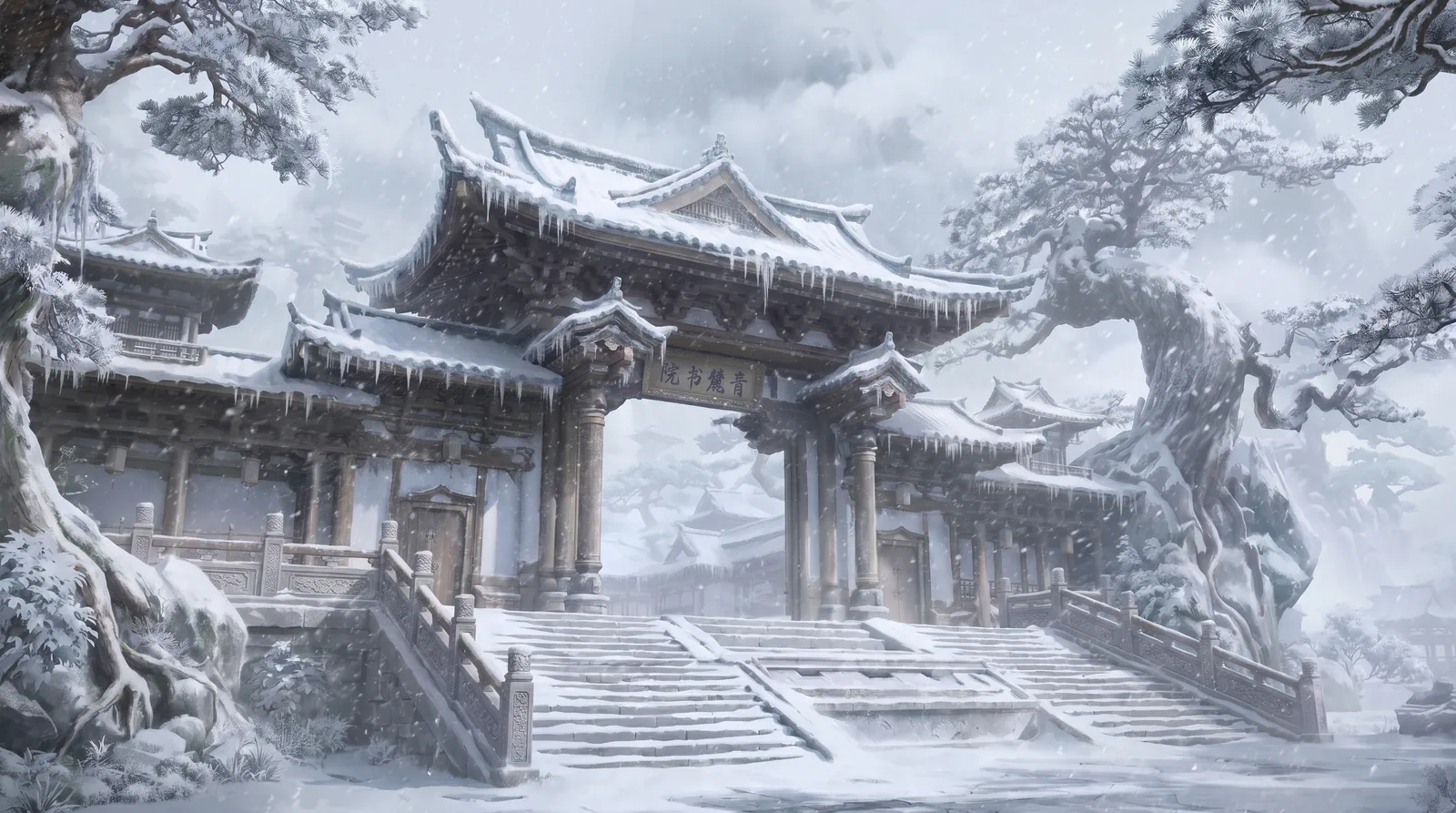 SCENE ASSETS：qinglu-academy-3D-CG-v1-暴雪.jpeg