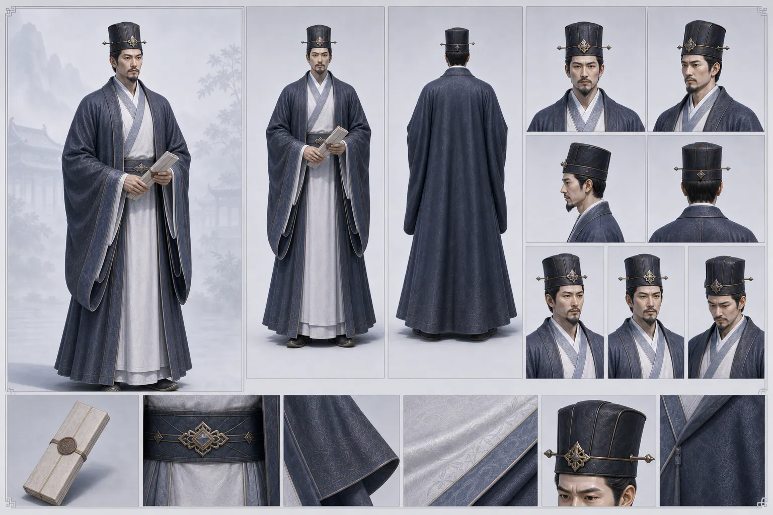CHARACTER ASSETS：episode-01-heng-envoy-character-3d-cg-v4-character-storyboard.png