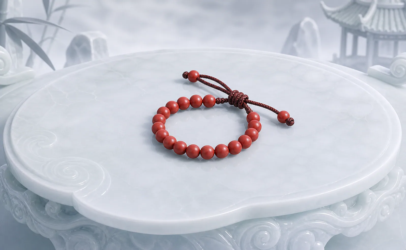 PROP ASSETS：red-coral-bracelet-prop-3d-cg-anime-candidate-v3-smaller-loop.png