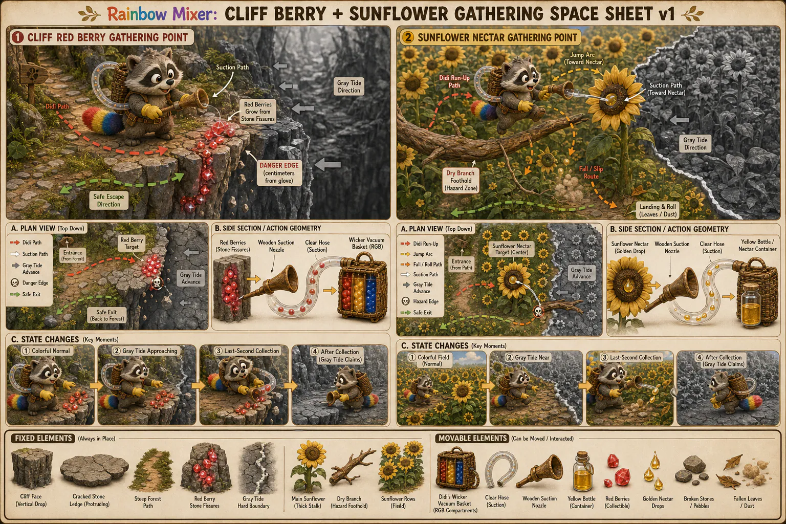 SCENE ASSETS：cliff-berry-sunflower-gathering-space-sheet-v1.png